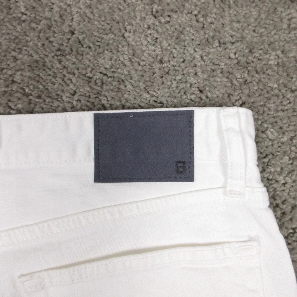 Bonobos Jeans Mens 33x28 White Tailored Fit Tapered Zip Fly Light Denim Pants - Picture 9 of 11